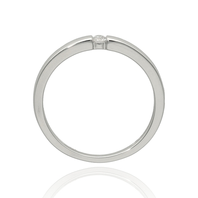 Fehér arany gyűrű 56-os méret (B49330)